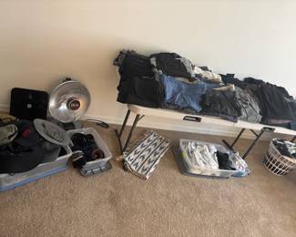 Folded Clothing And Accessory Bins