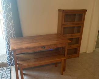 Console Table And Narrow Display Cabinet