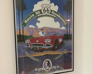 Route 66 Car Wall Art