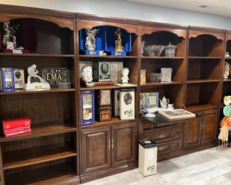Really nice shelving units. Some with storage.