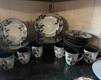 Nice set of every day dishes.