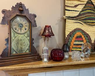 Antique clock and fairy lamos