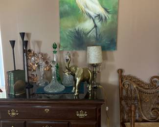 Nice chest and vintage decanters.