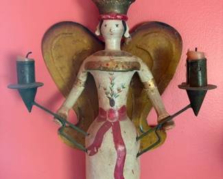 German folk art candleholder