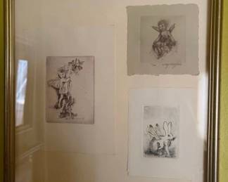 More Meg Mogford etchings