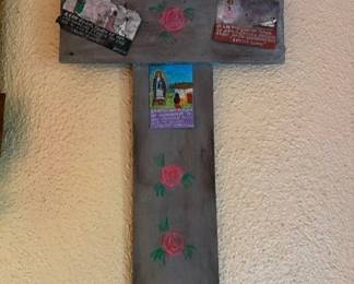 Cross with retablos