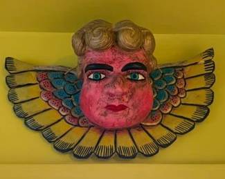 Large Mexican folk art angel