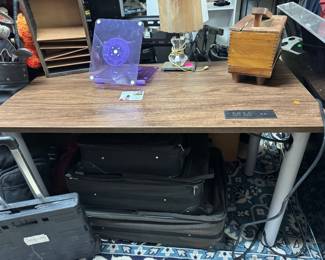 Desk with outlets 