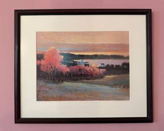 Max Hayslette Floral Landscape Art Print, Framed
