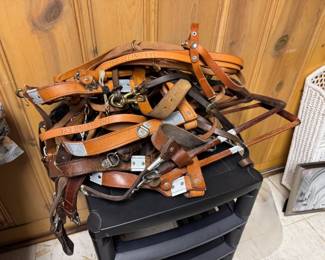Service Dog Leather Leads, Leashes, and Harnesses