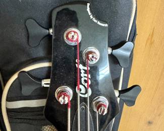 Cort Action 4-String Electric Bass Guitar Blue Metallic with Gig Bag