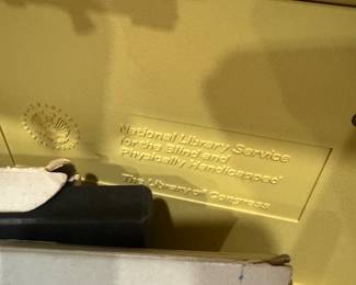 Library of Congress Talking Book Record Player for the Blind & Physically Handicapped