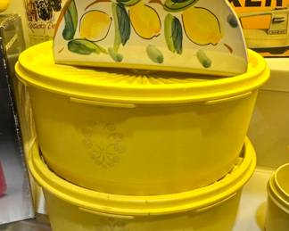 Tupperware Servalier Sunburst Canisters