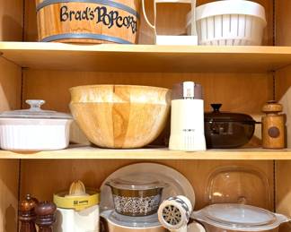 Retro Kitchen Collection – Oster, Donvier, GE, CorningWare, Waring, Mr. Coffee, Tupperware, Weight Watchers, Emson, Glass Tumblers, Wood Kitchenware, Stainless Steel Cookware & Baking Accessories