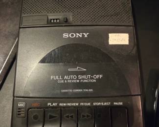 Sony TCM-929 Cassette-Corder Portable Tape Recorder