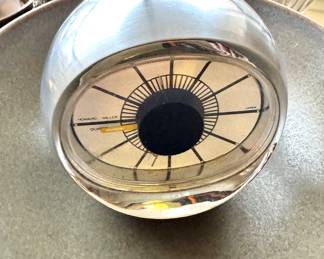 Howard Miller Chrome Quartz Mantel Clock, Japan Movement