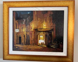 Artist: Viktor Shvaiko (born 1965 in Altai, Russia) limited-edition serigraph (silkscreen) on canvas