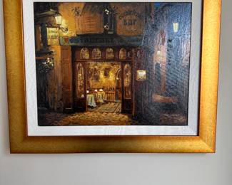 Artist: Viktor Shvaiko (born 1965 in Altai, Russia) limited-edition serigraph (silkscreen) on canvas