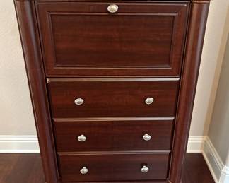 Traditional Drop-Front Secretary Desk Cabinet