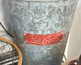 Vintage Coca-Cola Galvanized Ice Bucket