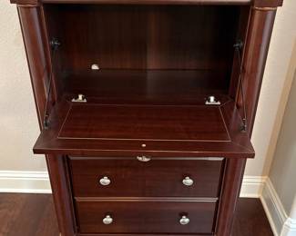 Traditional Drop-Front Secretary Desk Cabinet