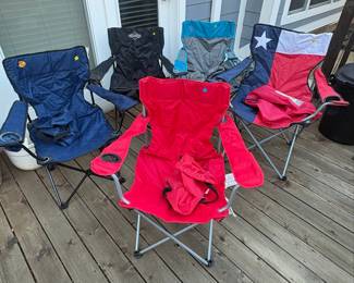 Assorted Portable Folding Camping Chairs 