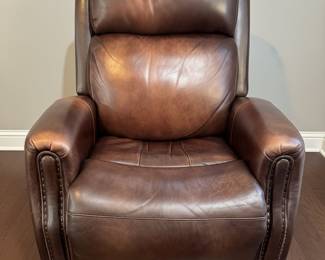 Traditional Flex Steel Power Leather Recliner