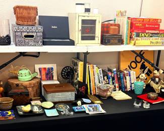 Estate Sale Assorted Collectibles and Vintage Goods with Board Games