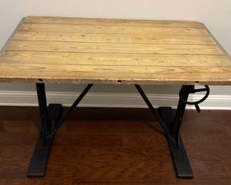 Antique Industrial Drafting Table