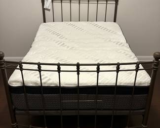Wesley Allen "Latif" Iron Bed Frame Queen Size with Innova Adjustable Base