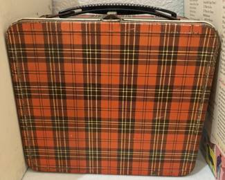 Vintage Plaid Metal Lunchbox - Aladdin
