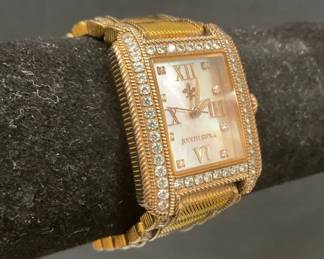 Judith Ripka Diamonique Stainless Steel Regent Watch