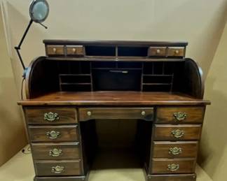 Wood Rolltop Desk