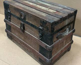 Vintage Wooden Steam Trunk