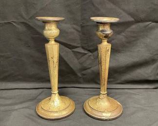 Sterling Silver Candlestick Holders