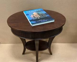 Oval Table With Coffee Table Book