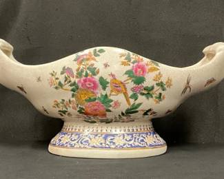 Floral Pedestal Vase
