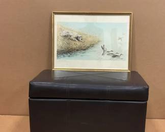 Setter Pointing Ottoman