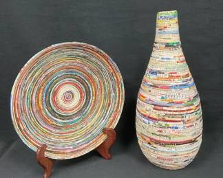 Paper Mach Vase Bowl