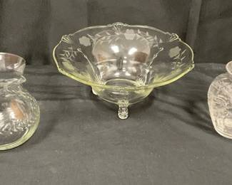 Glass Floral Set