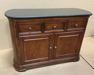 DarkStained Wood Storage Cabinet