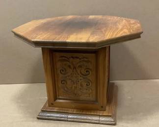 Wooden Octagon Side Table