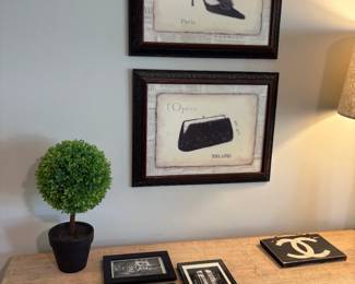 Parisian framed art and decor