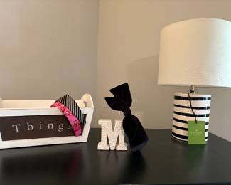 Kate Spade lamp and decor