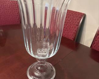 Large glass vase