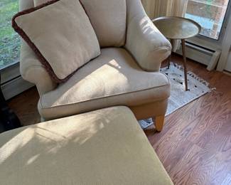 Another view of the armchair and round side table