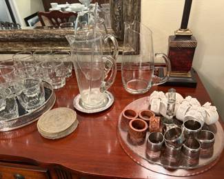 Bar accessories and napkin rings