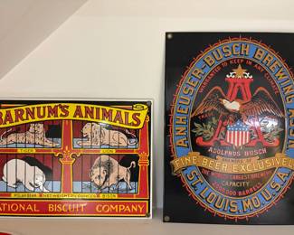 Vintage (1992) reproduction enamel signs