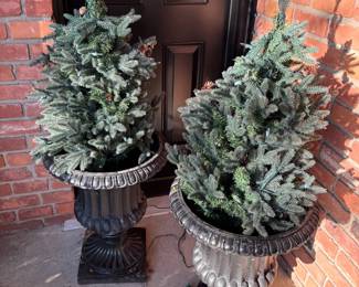 Black platers - matched set and faux trees