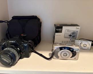 Minolta, Sony and Kodak cameras